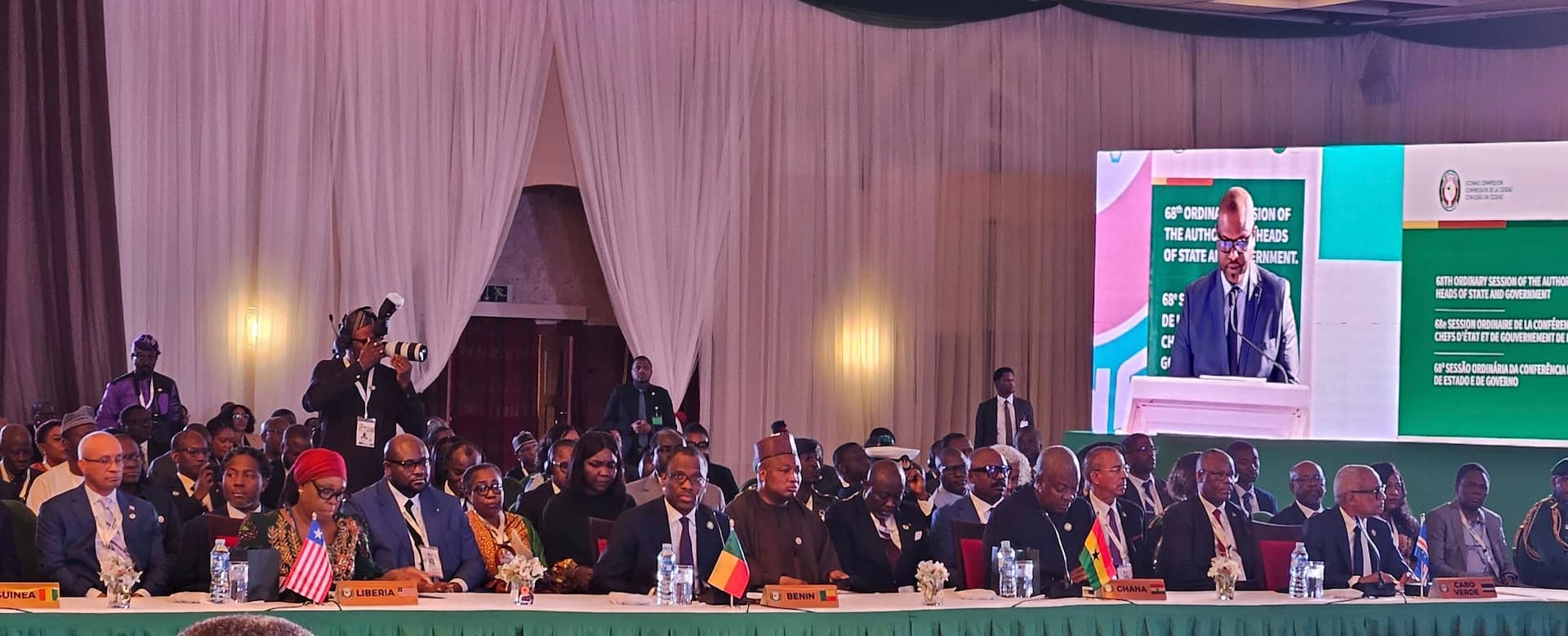 CEDEAO lança forte apelo a unidade e condena o golpe de estado na Guiné Bissau