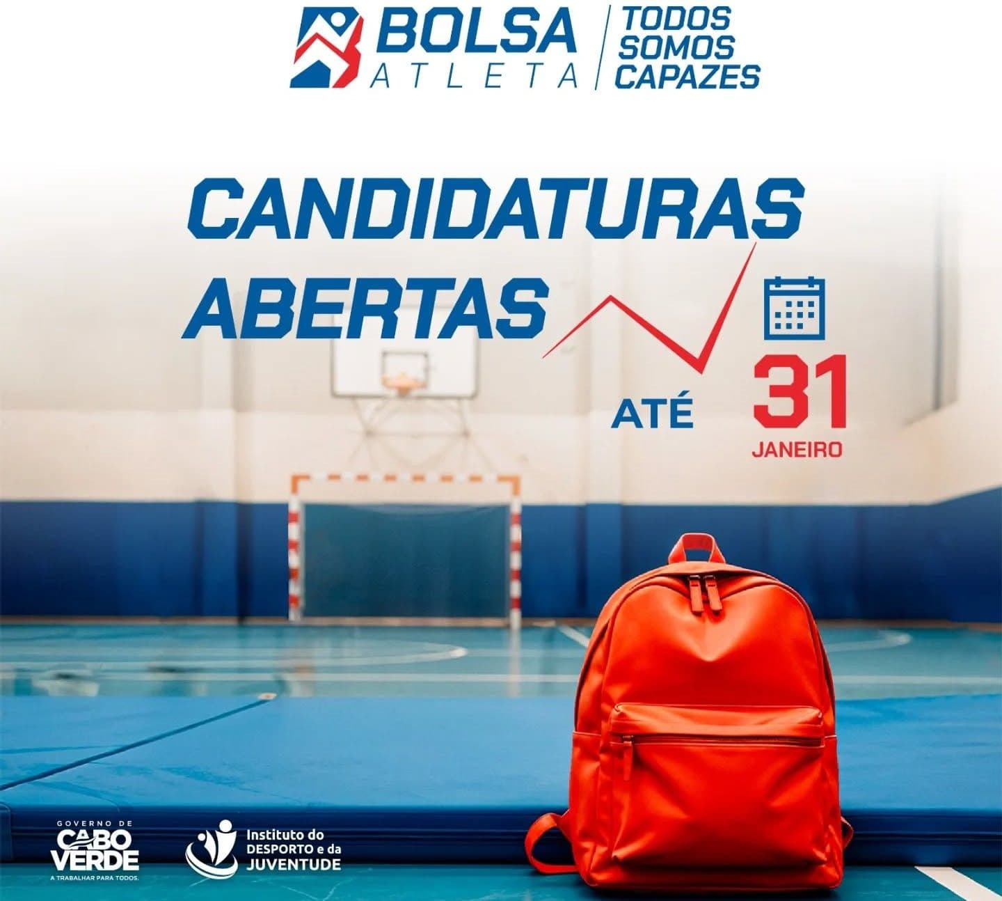 IDJ anuncia  candidatura para vinte e seis Bolsa Atleta 2026
