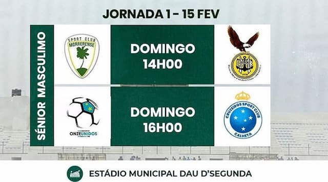 Maio: Morrerense – Beira Mar e Onze Unidos –Cruzeiro marcam arranque do campeonato regional