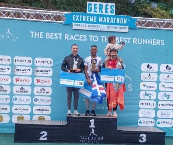 Milly Brito da Emicela Team Cabo Verde é o grande vencedor do  trail de Gerês Extreme Marathon (Portugal)