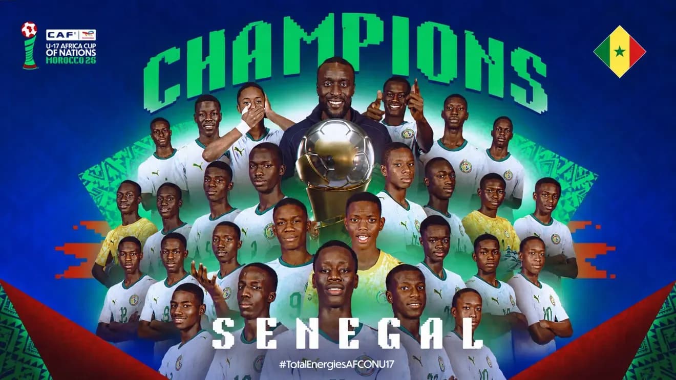 Senegal sagra-se campeão da Copa Africana de Nações Sub-17 da CAF após vitória nos pênaltis sobre a Tanzânia