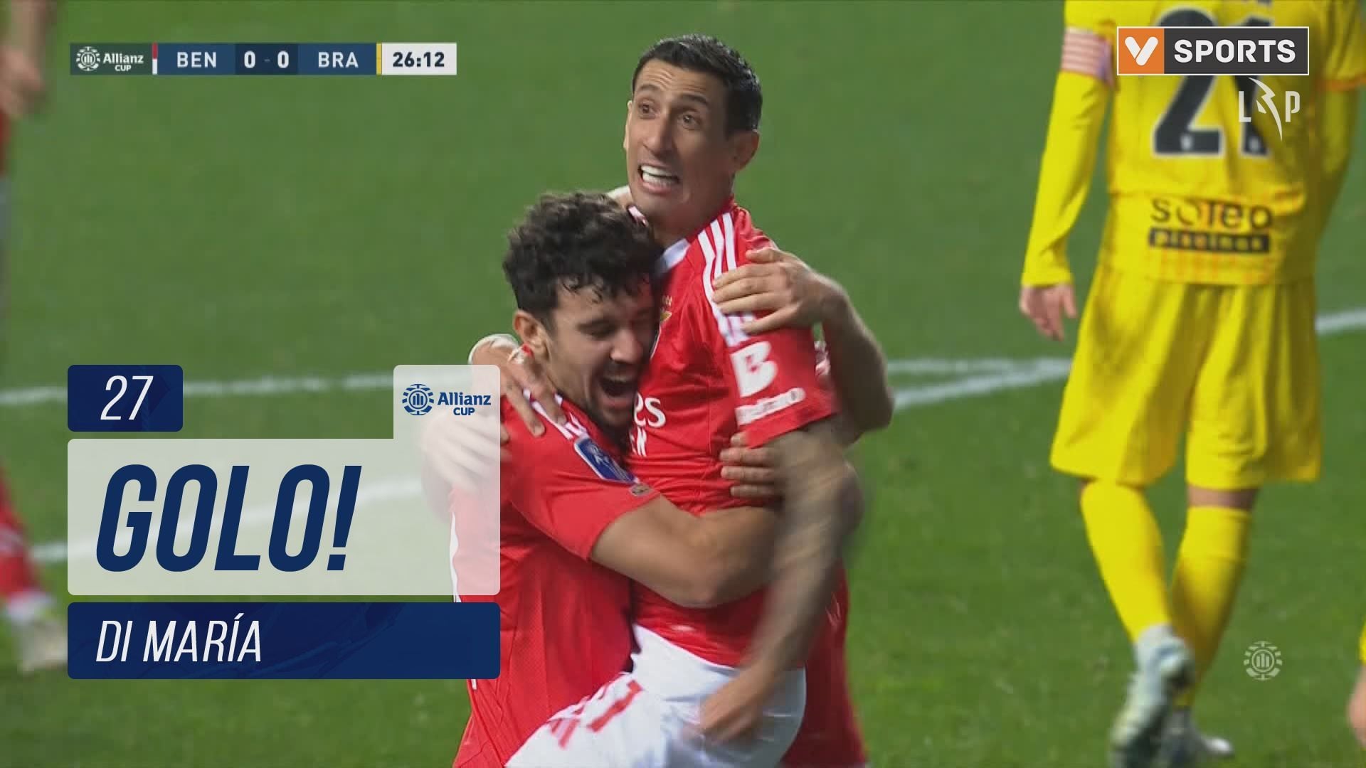 Um argentino patrocinou o acesso à final Di Leiria. Benfica vence SC Braga na meia-final da Taça da Liga