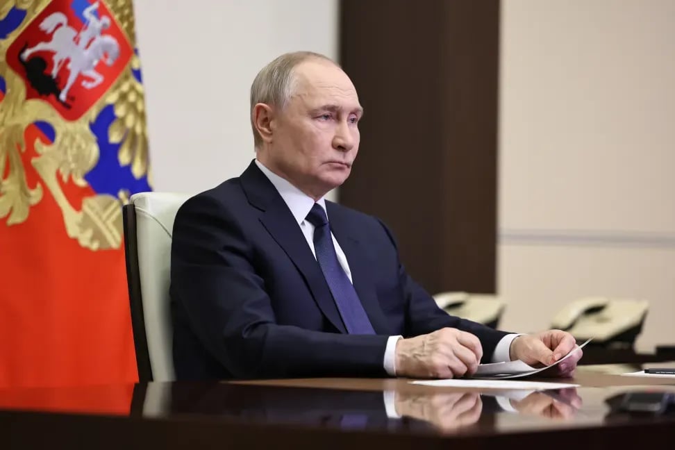 O Presidente russo, Vladimir Putin Alexander Kazakov/EPA