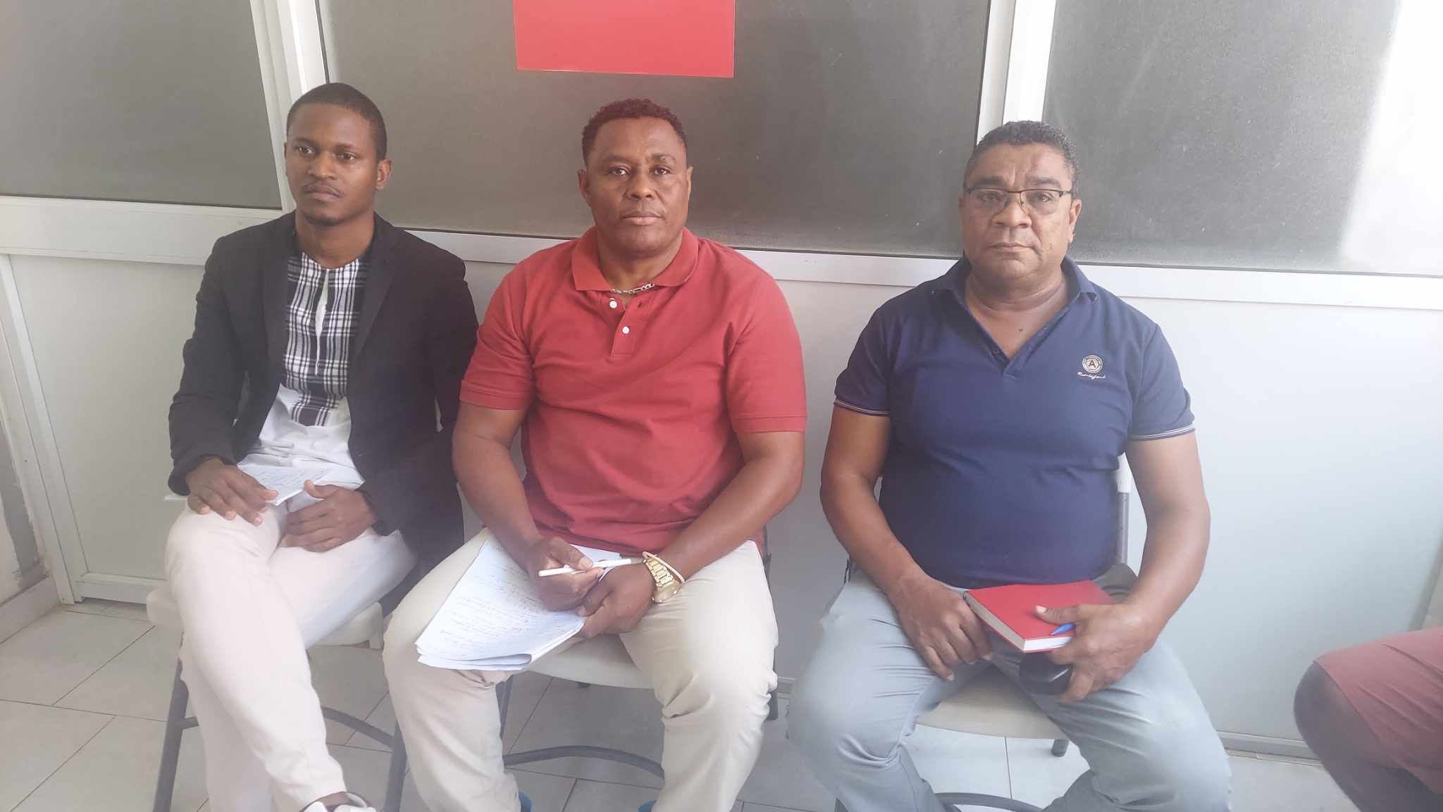 Dirigentes Sindicatos STCS e dos Agentes Prisionais(Foto Cvsports.cv)