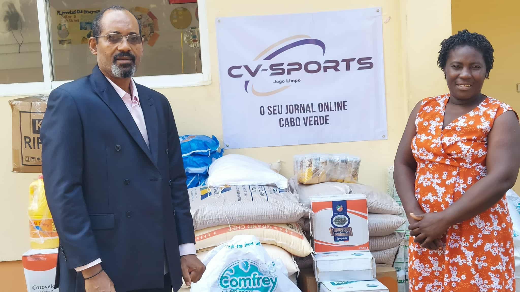 Eugénio Teixeira- Cvsports.cv e Faustina Barros Substituta Diretor Lar S.Tomé