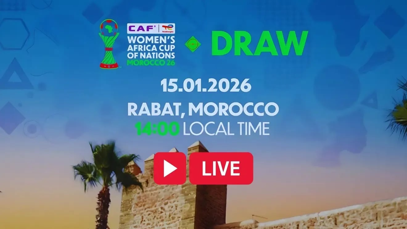 Sorteio da Fase Final da Copa Africana de Nações Feminina TotalEnergies CAF Marrocos 2026 realiza-se hoje